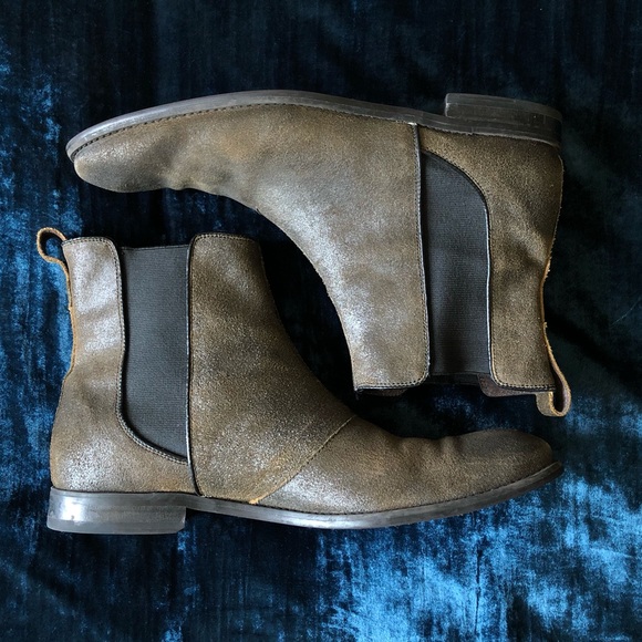 hallowell leather chelsea boot